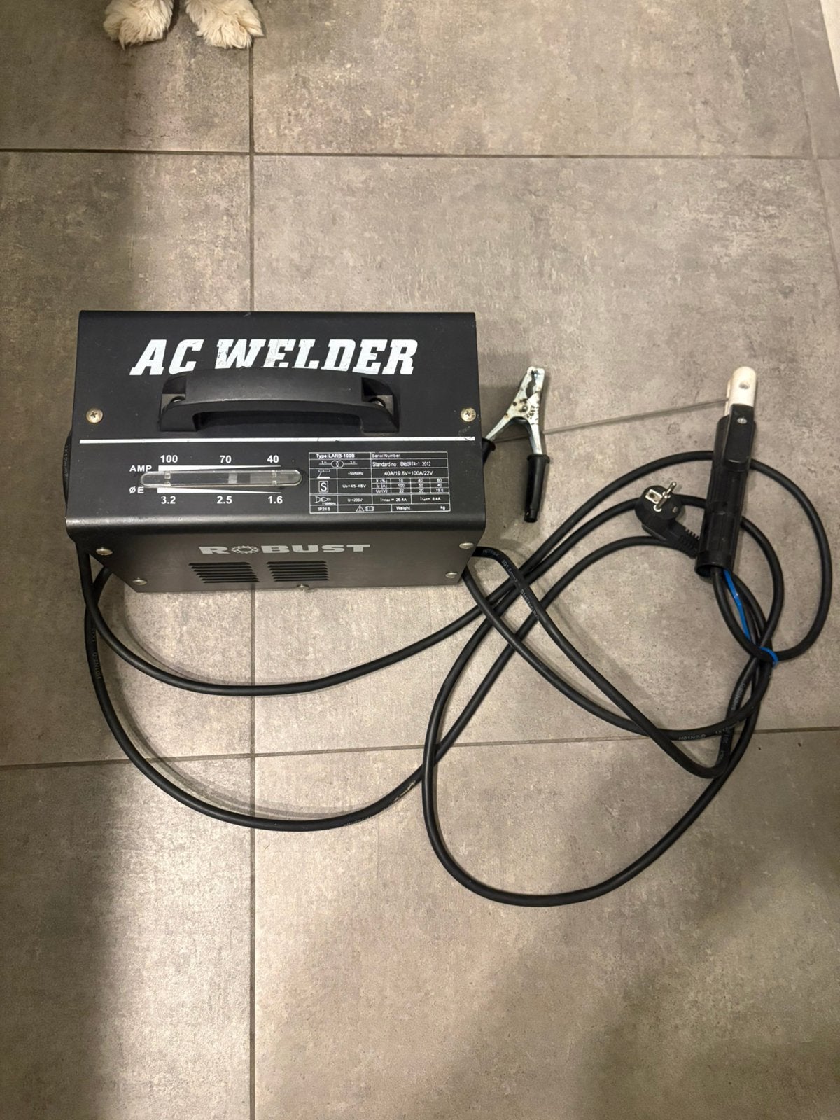 Lasapparaat met helm. Amper gebruikt, Enlèvement ou Envoi, Utilisé, Moins de 150 ampères, Électrodes
