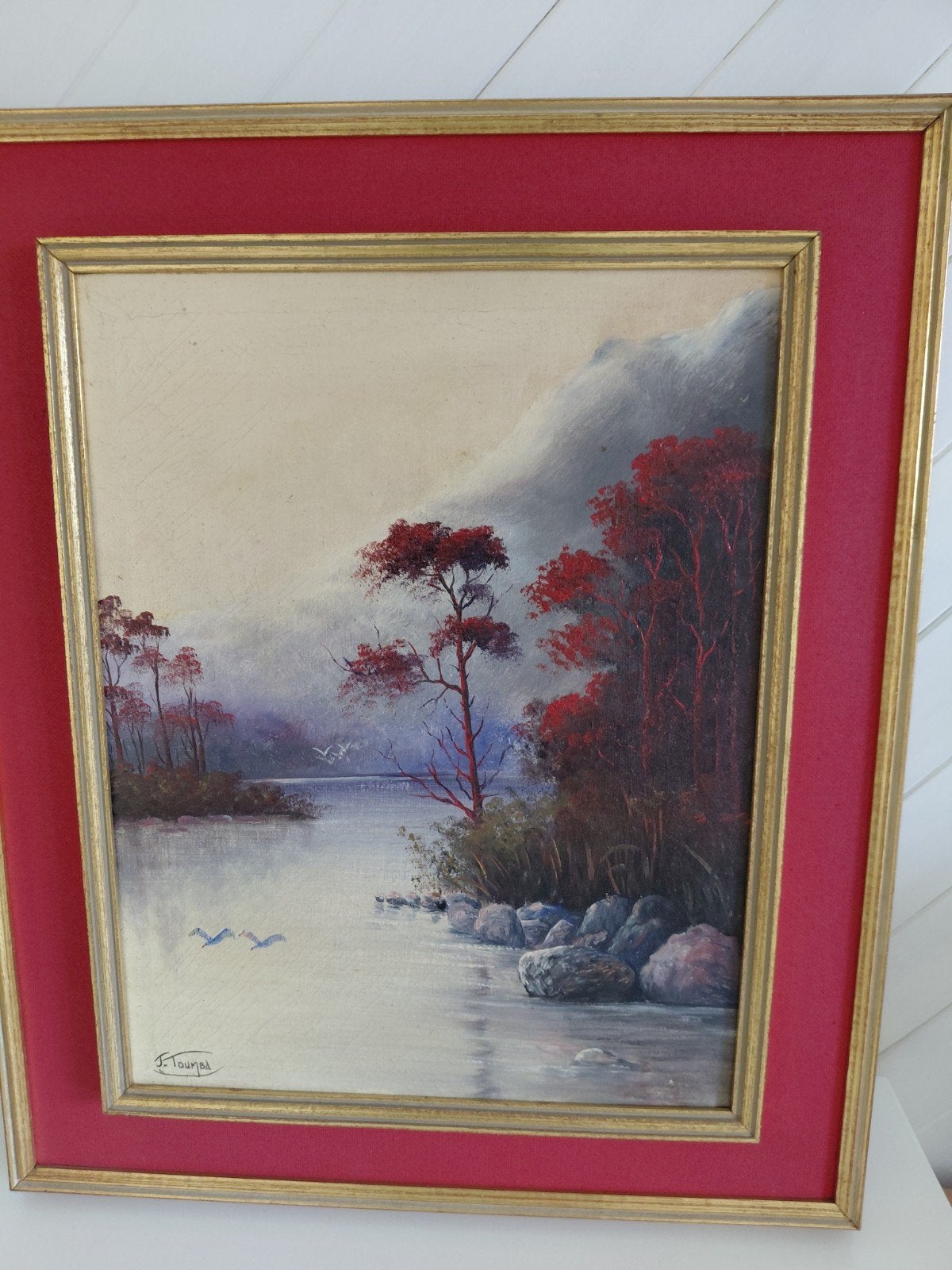 Schilderij door Congolese kunsschilder Toumba, Enlèvement