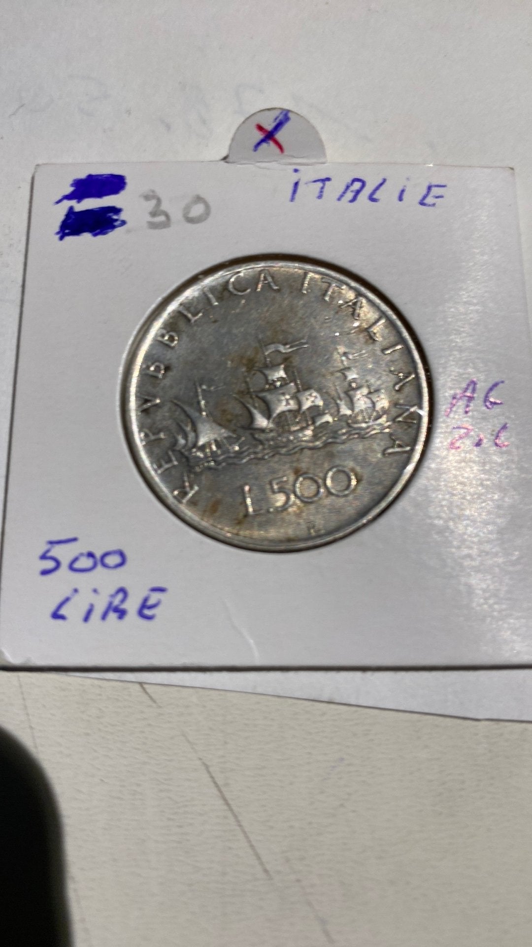 Zilver munt Italië, Verzenden, Zilver
