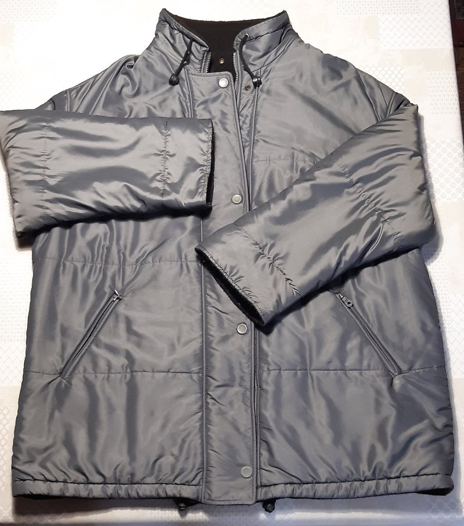 Dames jas Maxi Blue maat: 54, Ophalen, Maat 46/48 (XL) of groter, Grijs, Gedragen