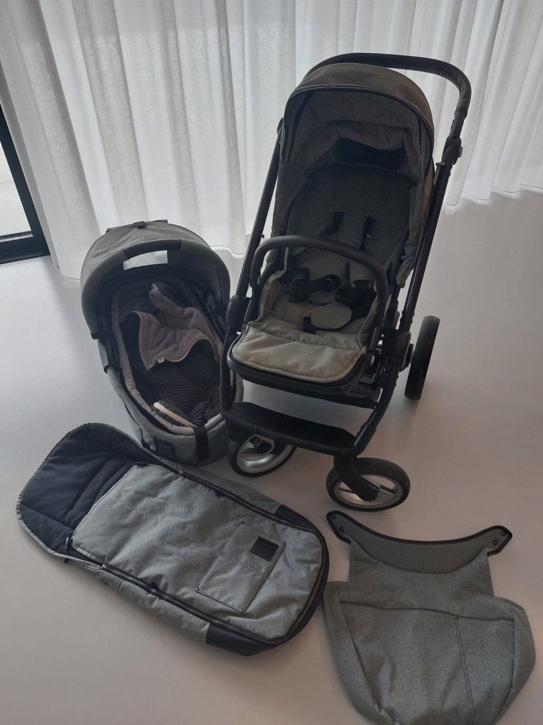 Maxi cosi wandelwagen met mand en alle toebehoren, Ophalen, Gebruikt, Combiwagen, Met reiswieg