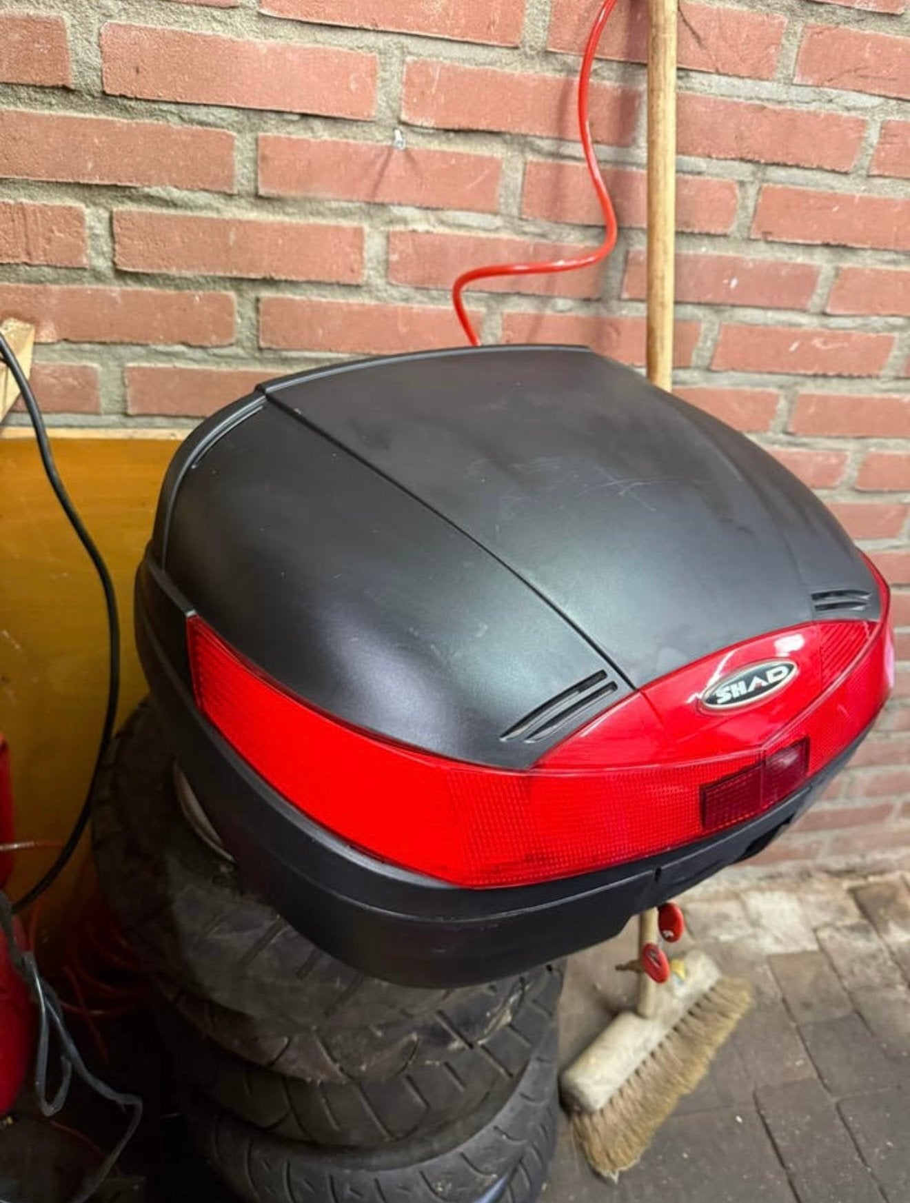 Scooter/Motor topkoffer 45L zwart Shad, Ophalen, Zo goed als nieuw
