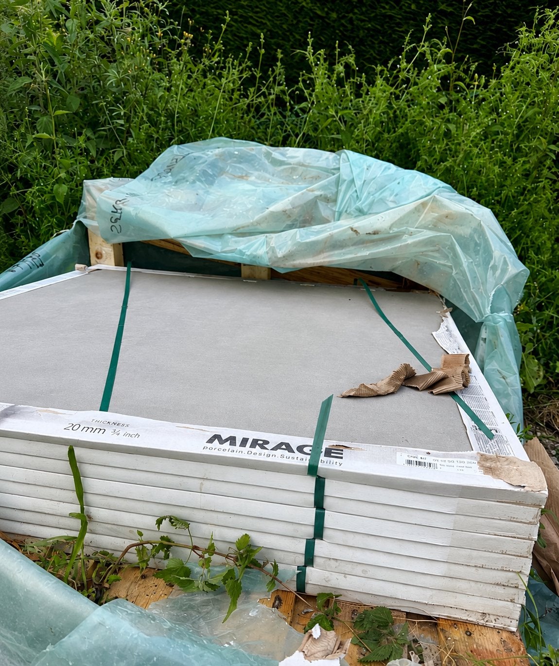 Premium Terrastegels 120x120x2 cm Betonlook, Ophalen, Nieuw