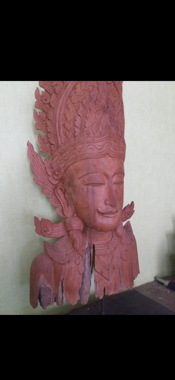 houten budha, Antiek en Kunst, Kunst | Beelden en Houtsnijwerken, Ophalen