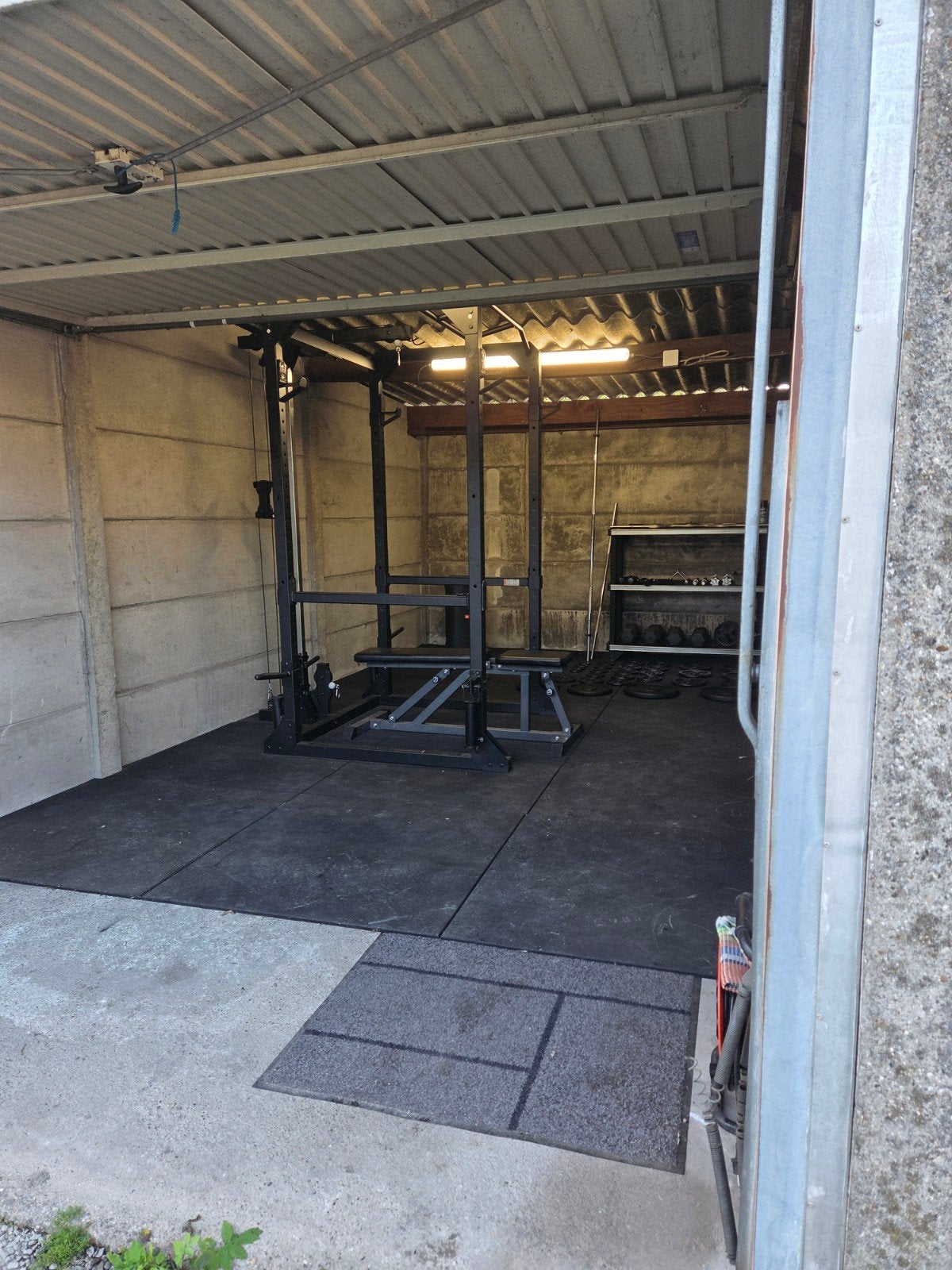Volledige homegym+rubber matten te koop, Ophalen