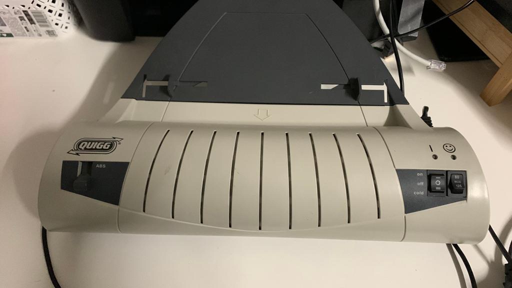 Lamineermachine, Ophalen, Gebruikt