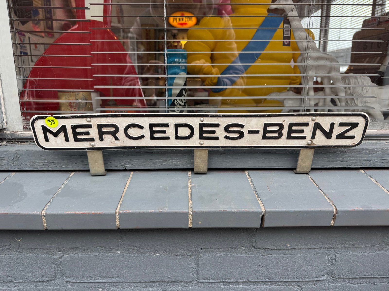 MERCEDES-BENZ oud truck reclamebord, Reclamebord, Gebruikt, ., Ophalen of Verzenden