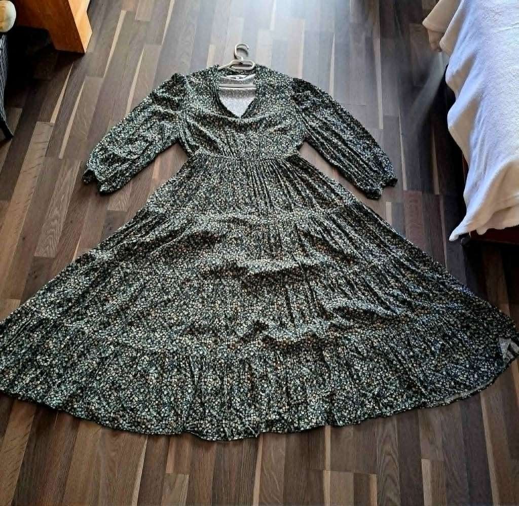 Miljuschka maxi jurk - maat 46 (XL), Kleding | Dames, Maat 46/48 (XL) of groter, Ophalen of Verzenden, Zo goed als nieuw, Onder de knie