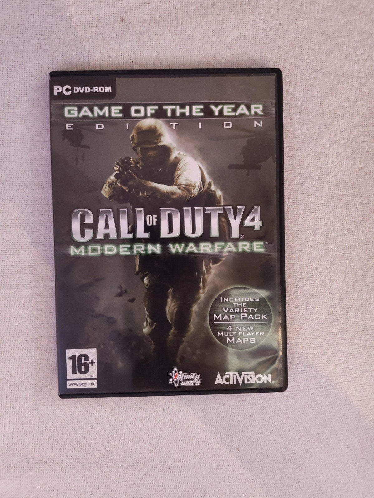 Call of Duty 4 : Modern Warfare — Édition jeu de l'année —, Enlèvement ou Envoi, 1 joueur, Aventure et Action, À partir de 16 ans