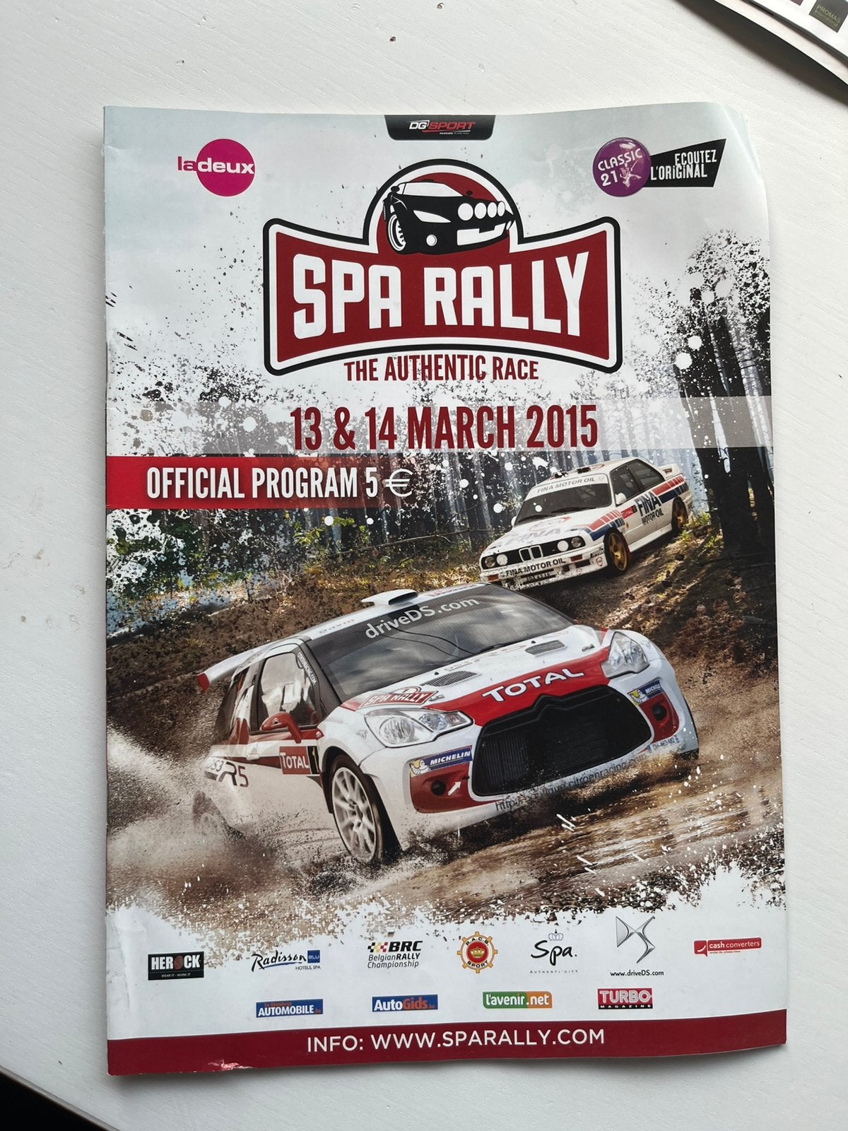 Spa Rally 2015-programma, Ophalen of Verzenden, Gelezen