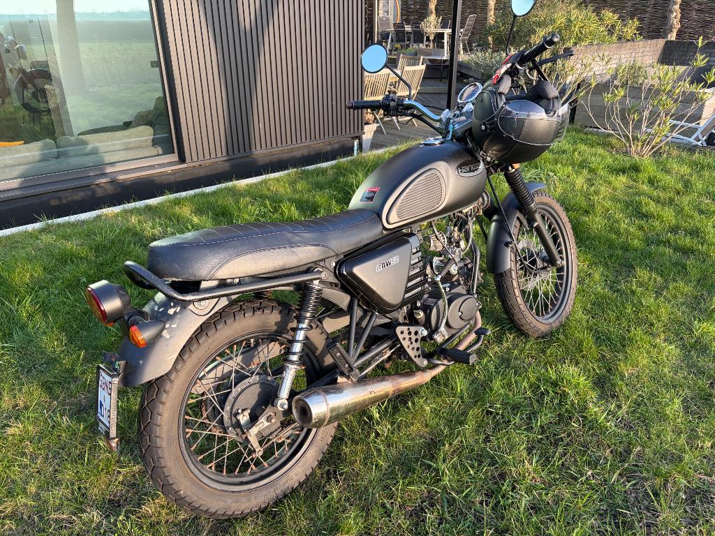 Hanway RAW 50 CC cafe-racer, 4 vitesses, Comme neuf, Classe B (45 km/h), Enlèvement