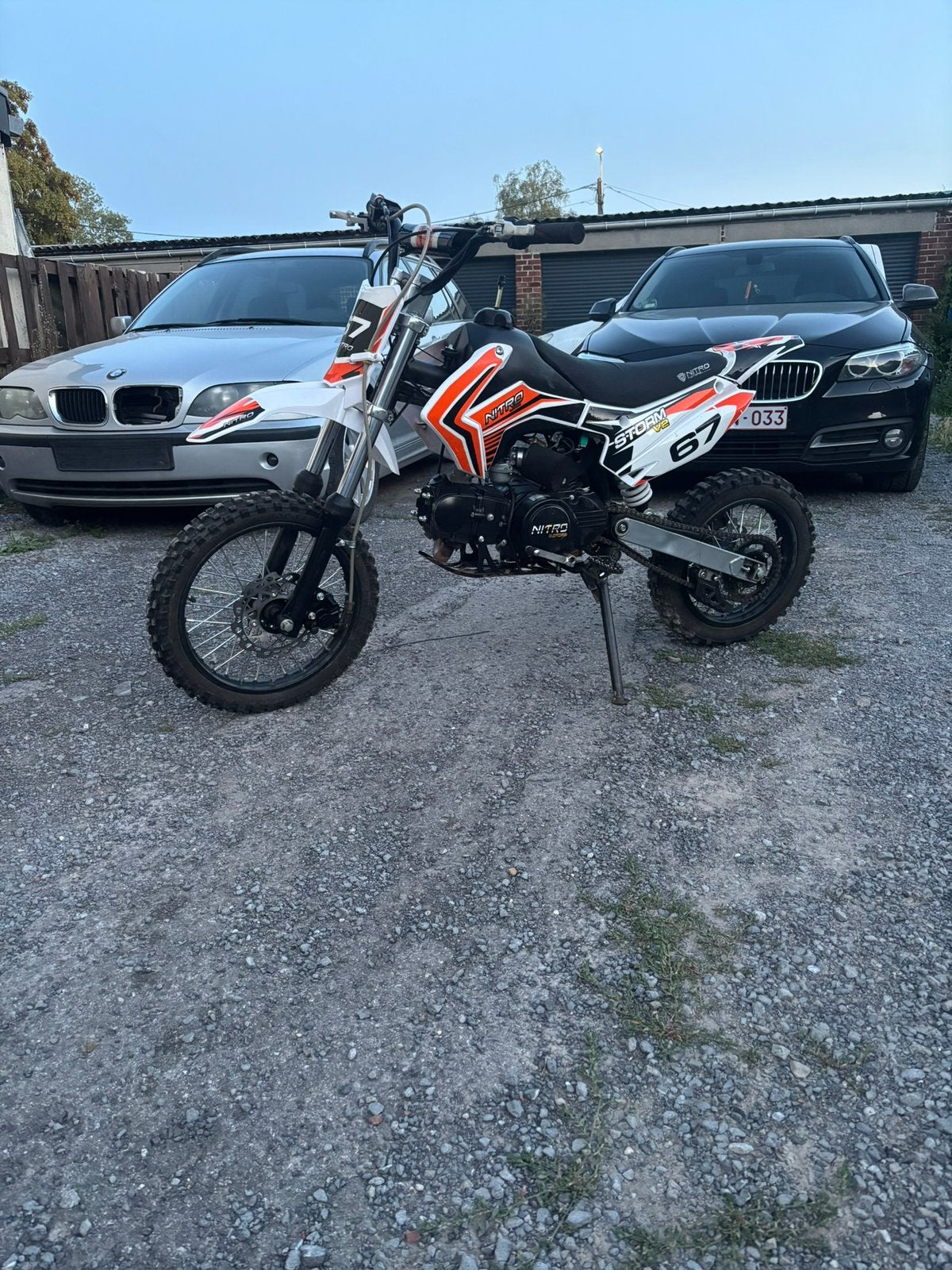 Pit bike 125cc petit roue tourne et roule bien, Enlèvement, Comme neuf, Pit Bike