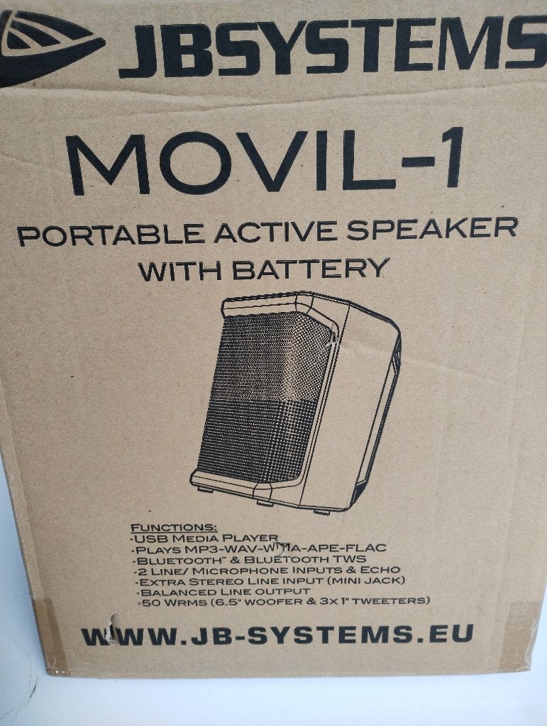 Draagbare Movil-1 speaker, Entrée AUX, Enlèvement, Comme neuf