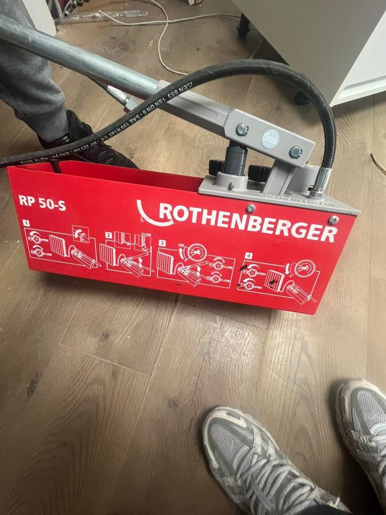Pompe d’épreuve manuelle ROTHENBERGER RP 50-S 60 bar, Enlèvement, Comme neuf