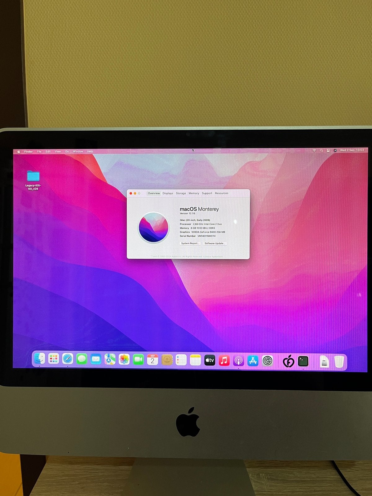 IMAC A 1224, Computers en Software, Ophalen, Zo goed als nieuw, IMac, SSD