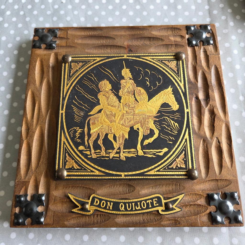 vintage Damascene wandplaquette uit Toledo, Antiek en Kunst, Ophalen of Verzenden