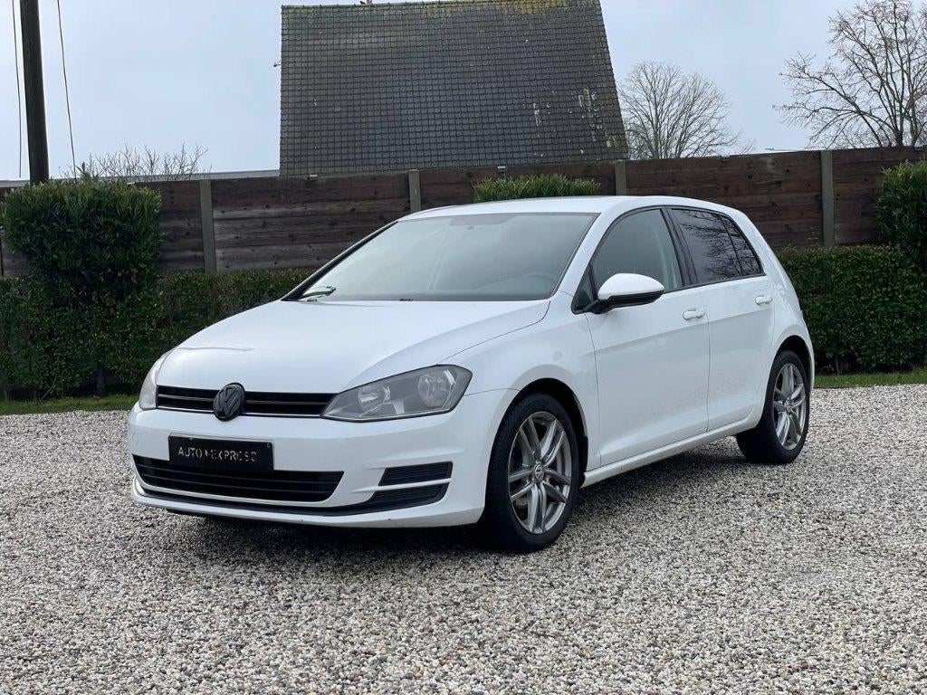 Volkswagen Golf/1.2 Benzine/Clima/Navi/Garantie/***, Auto's, 4 deurs, 4 cilinders, Parkeersensor, Wit