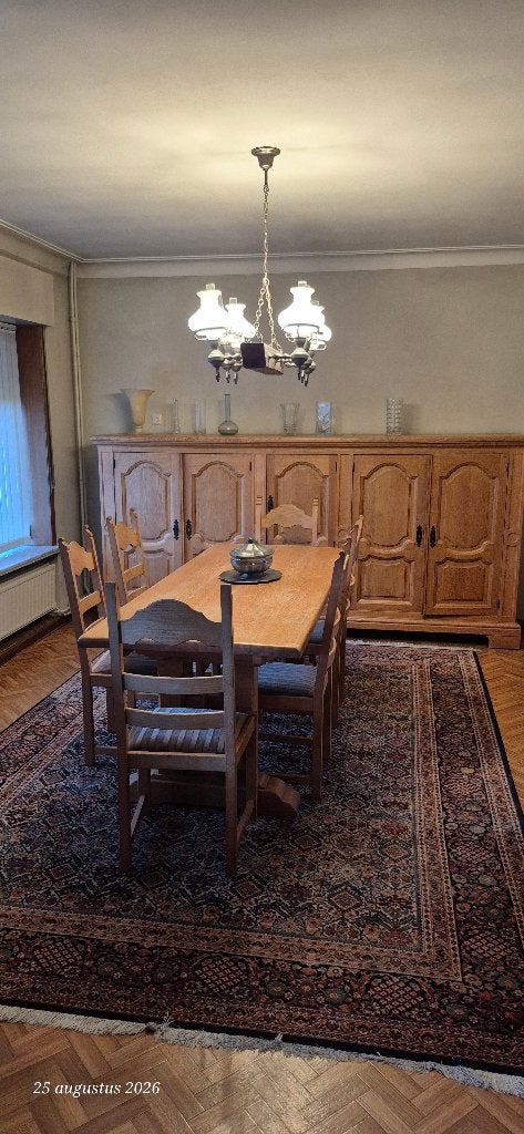 Eetplaats in eik, Enlèvement, Utilisé, Landelijke stijl, 4 à 6 chaises
