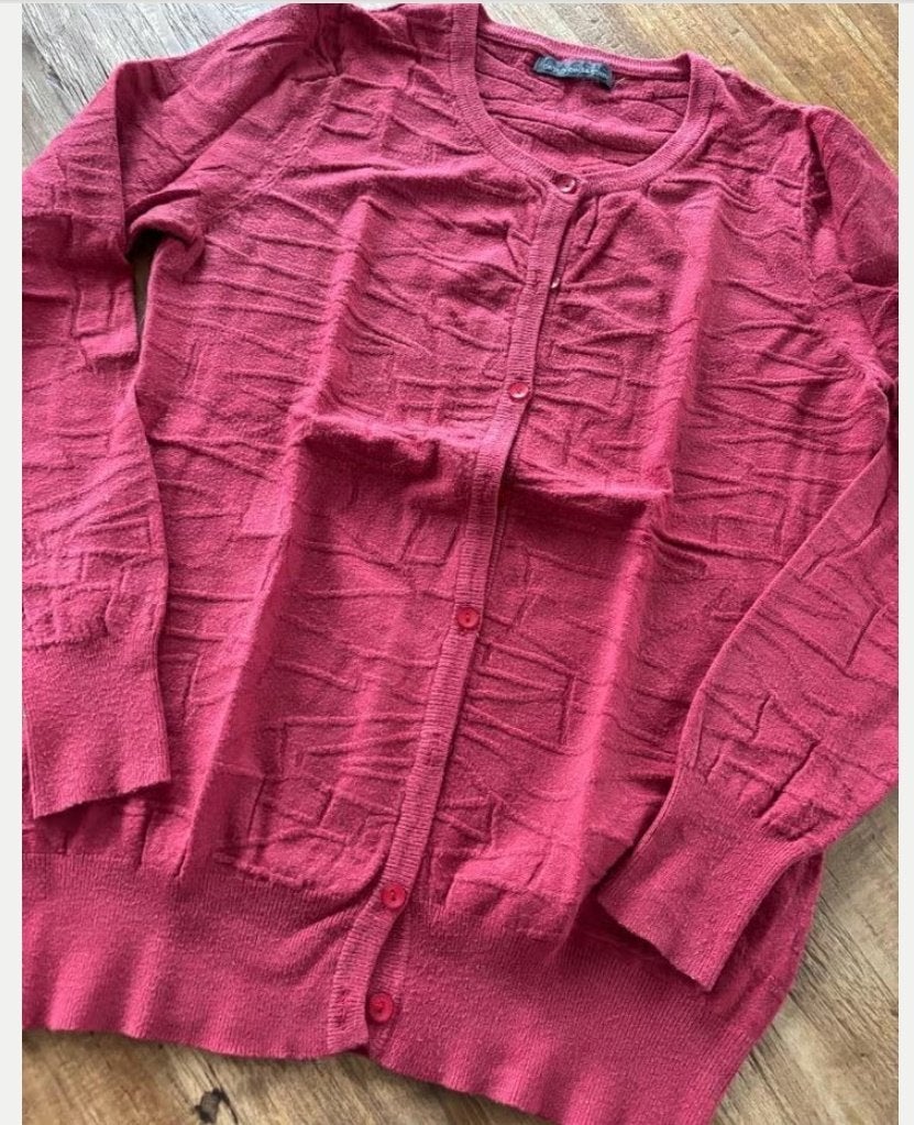 Vest vintage maat 40, Ophalen of Verzenden, Zo goed als nieuw, Maat 38/40 (M), Rood