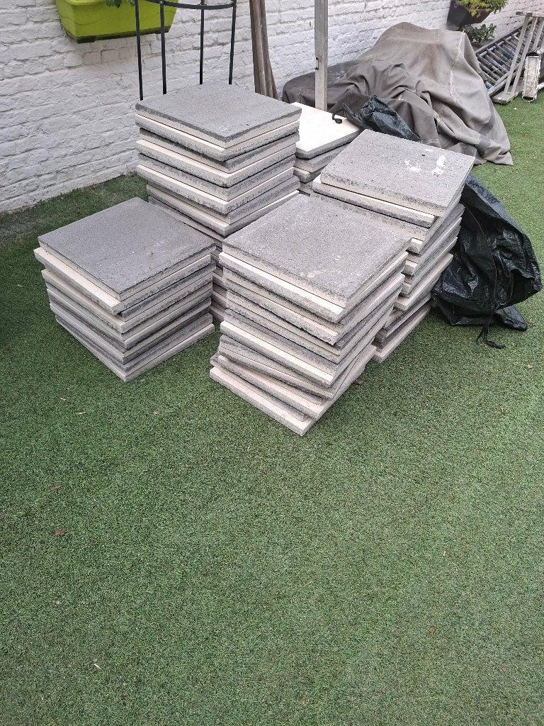 betontegels, Enlèvement, Neuf, Béton