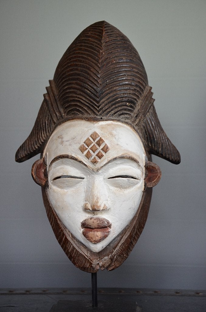 Masque africain Punu Okuyi, Antiquités & Art, Art | Art non-occidental, Masque, Afrique, Bois, Enlèvement ou Envoi