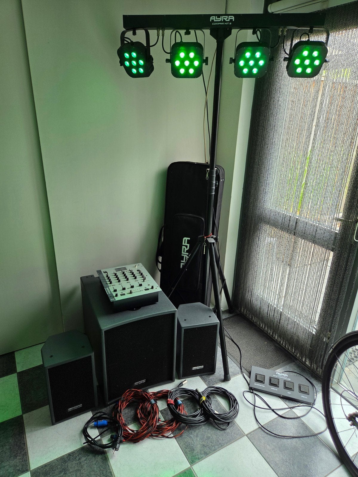 Complete discobar actieve speakerset ayra led discolamp, Musique & Instruments, DJ sets & Platines, Utilisé, DJ-Set, Enlèvement