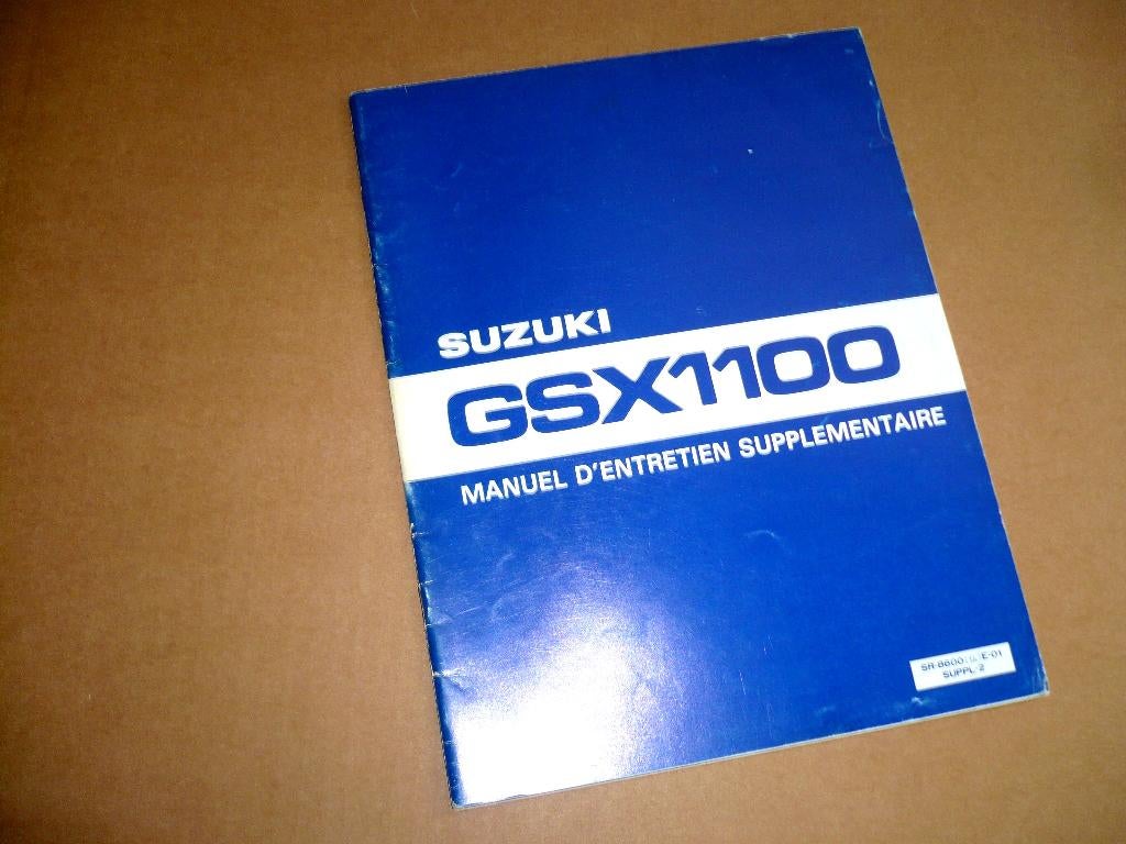 Complément au manuel d'atelier Suzuki GSX 1100 E (82-83), Enlèvement ou Envoi, Suzuki