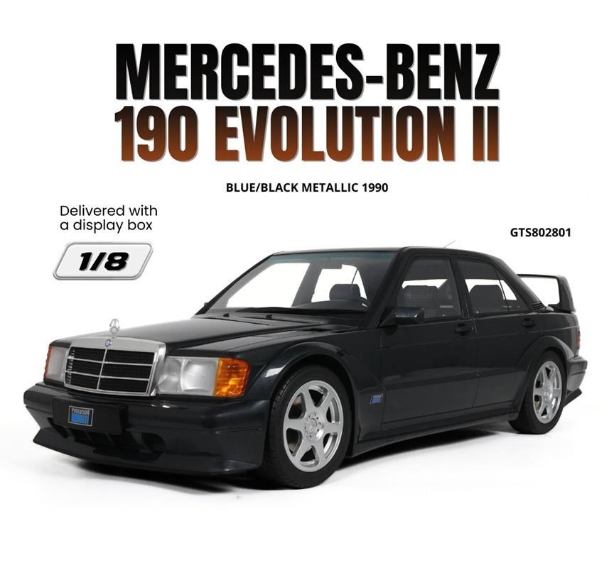 Mercedes 190 Evolution II 1/8 avec une nouvelle vitrine !, Enlèvement ou Envoi, Neuf, 1:5 à 1:8, Voiture