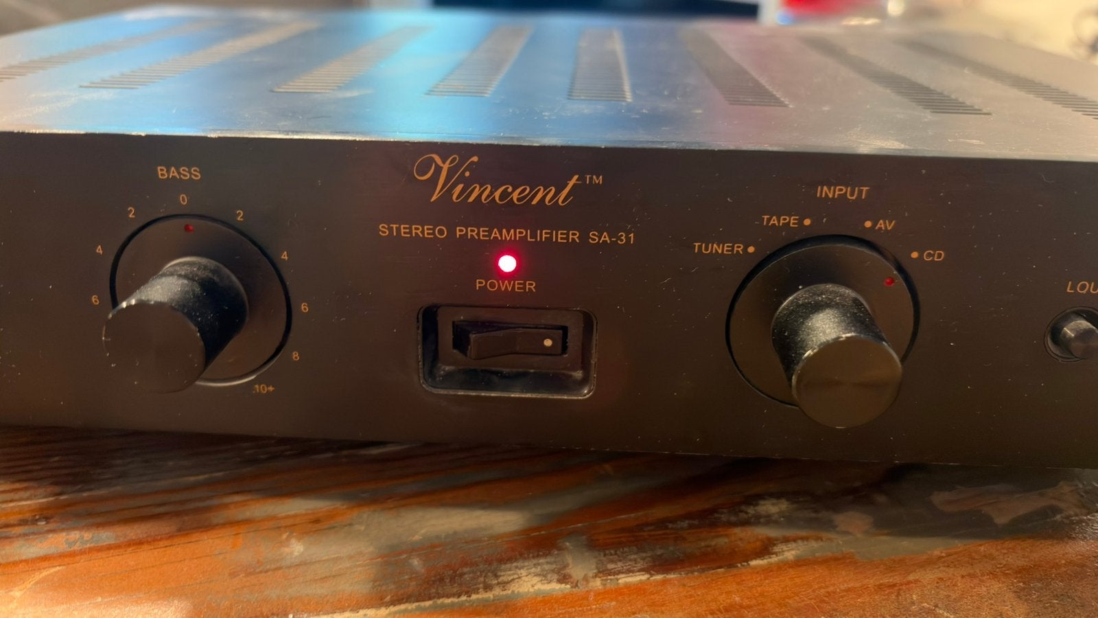 Vincent SA-31 – hoogwaardige stereo voorversterker, Audio, Tv en Foto, Versterkers en Ontvangers, Ophalen of Verzenden, Zo goed als nieuw