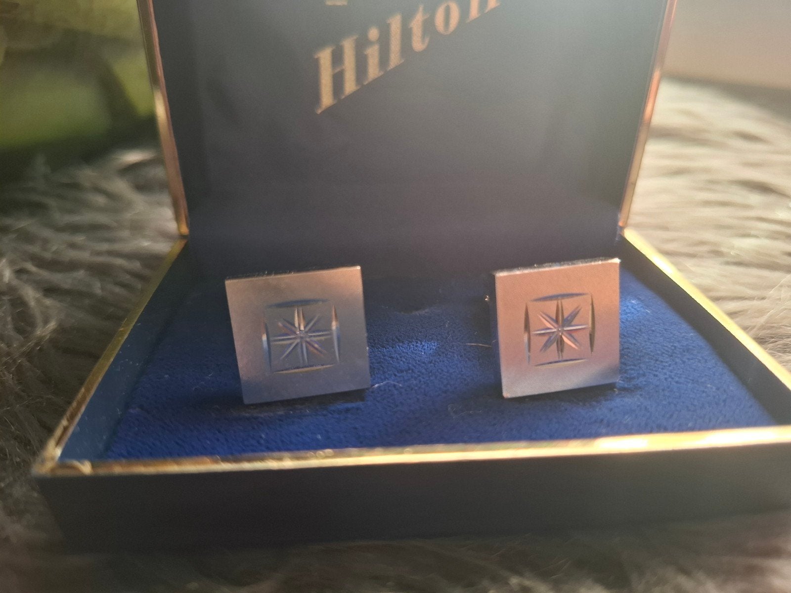 Klassieke Vierkante Manchetknopen, Handtassen en Accessoires, Manchetknopen, Ophalen, Gebruikt