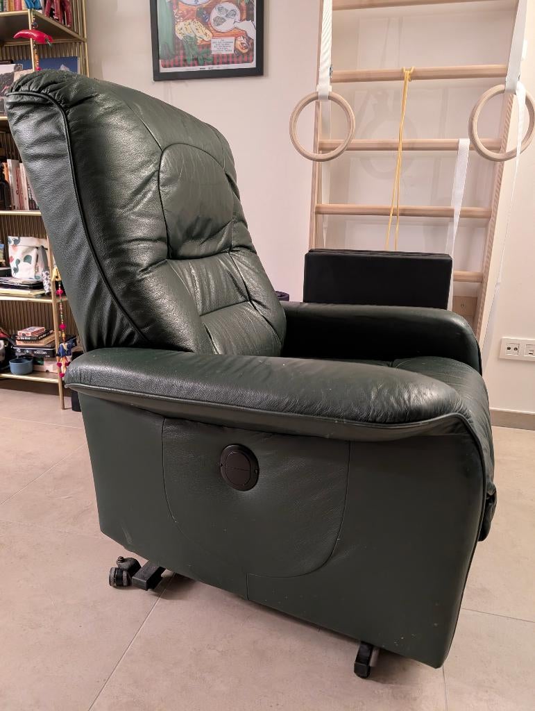 Fauteuil inclinable vert foncé, Moins de 150 cm, Banc droit, Une personne, Enlèvement
