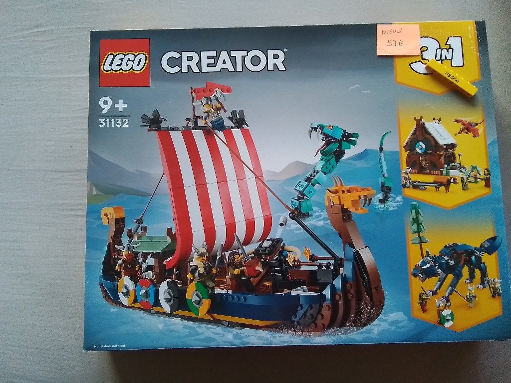 lego creator viking boot, Lego, Nieuw, Ophalen of Verzenden, Ongeopend/sealed