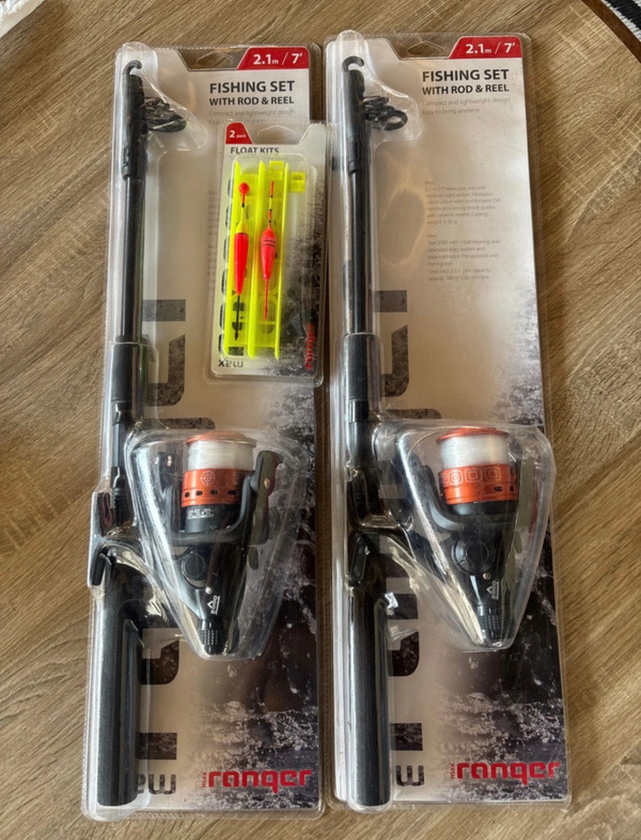 Nieuwe Max Ranger visset 2,1 m met molen + float kit, Ophalen, Nieuw