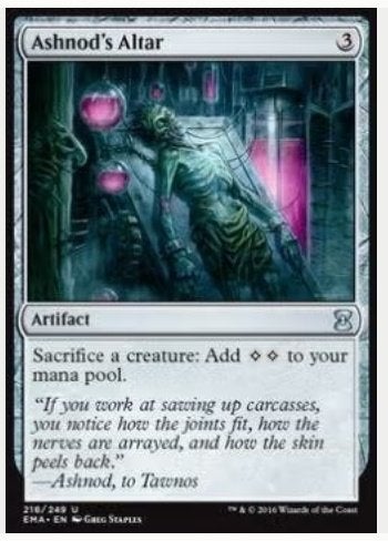 Ashnod's Altar - EMA - MTG - TS EX EN NM, Enlèvement ou Envoi