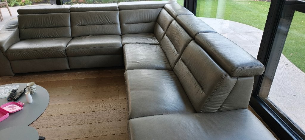 Topkwaliteit hoekzetel (kalfsleder), Ophalen, Zo goed als nieuw, Leer