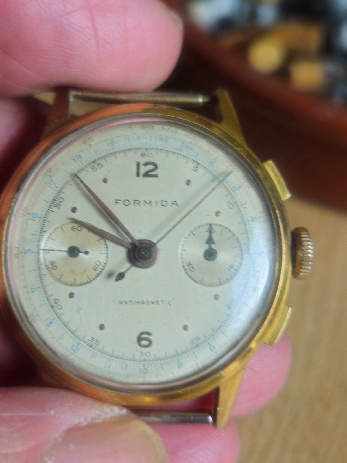 Mechanisch chronograafhorloge van Formida, Ophalen of Verzenden
