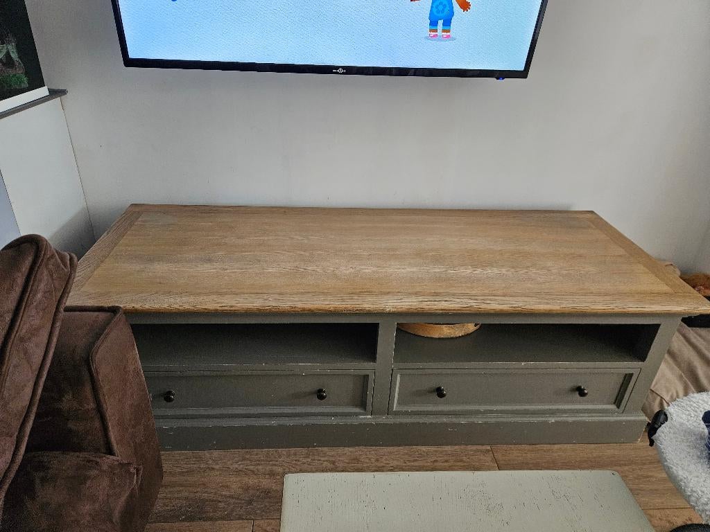 Tv meubel, Ophalen, Gebruikt, 150 tot 200 cm, Landelijk