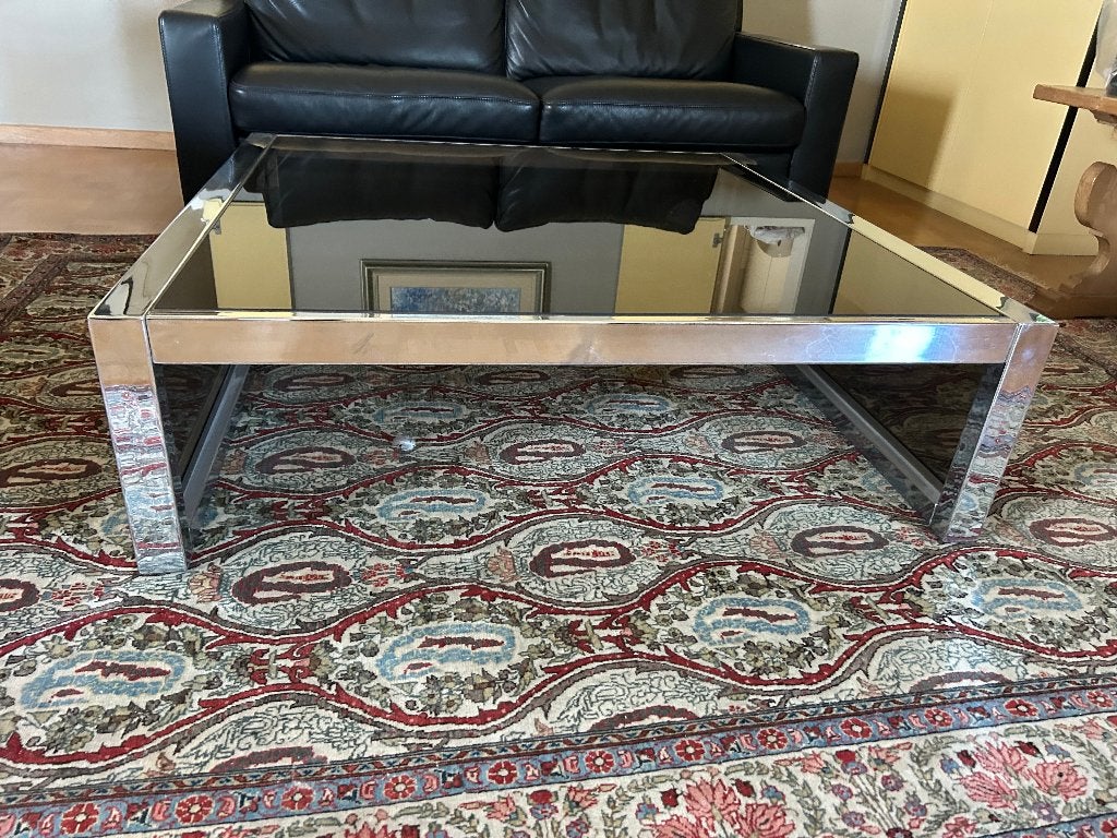 Grote Vierkante Salontafel Met Glazen Blad, Ophalen, Vierkant, Modern, 5 – 50
