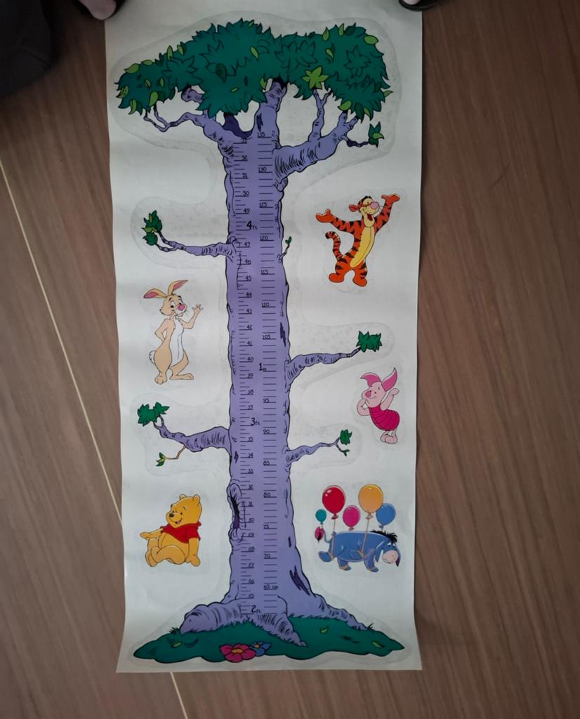 Gratis groeimeter met Winnid the Pooh stickers, Ophalen