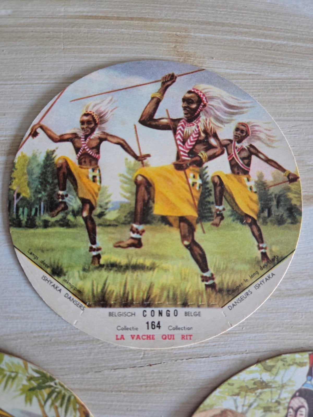 Lot 15 chromos anciens La Vache Qui Rit -Congo Belge 1950, Enlèvement ou Envoi