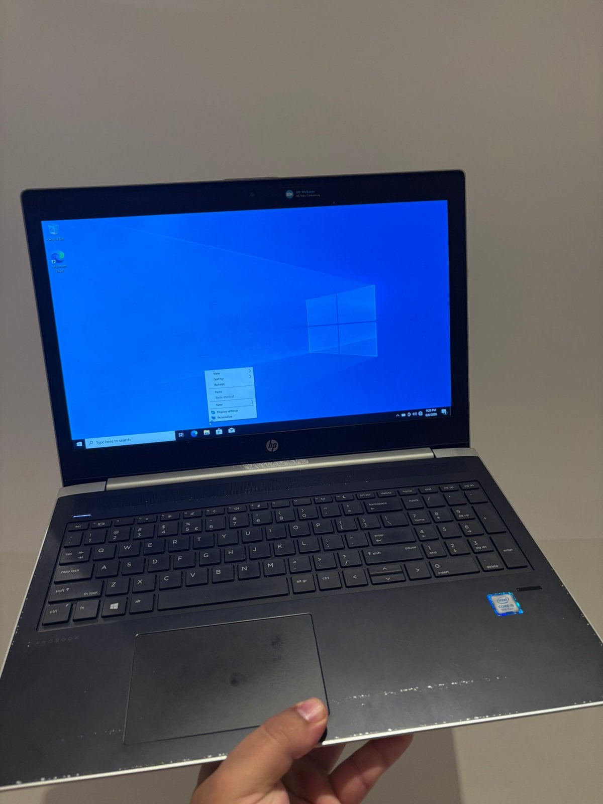 HP ProBook 450 G6 | i5-8265U | 15.6", 8 GB, 16 pouces, Moins de 2 Ghz, Utilisé