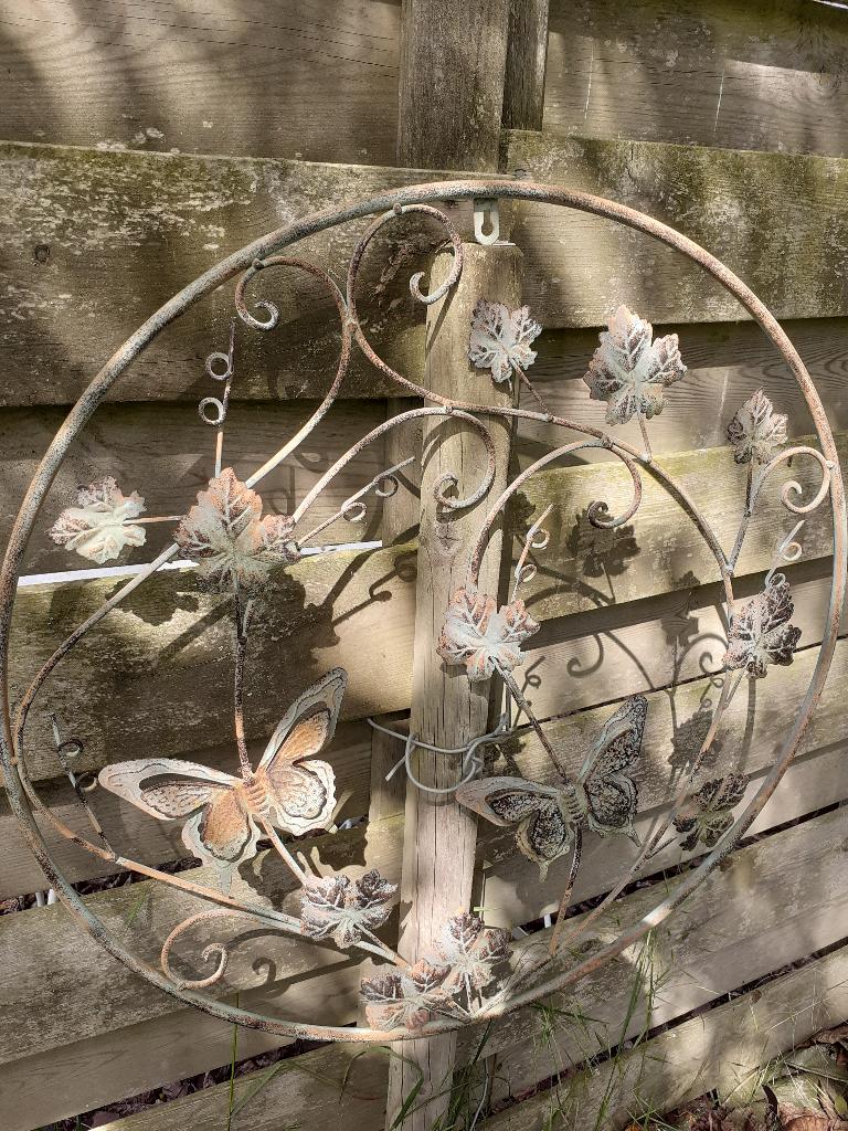 DECORATION MURALE EN METAL (Les papillons)., Jardin & Terrasse, Enlèvement ou Envoi, Comme neuf