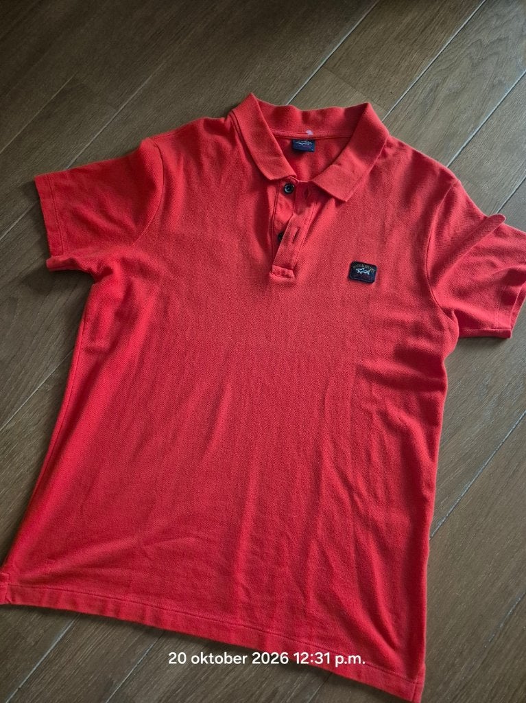 Herenpolo Paul & Shark Medium, Kleding | Heren, Maat 48/50 (M), Oranje, Ophalen of Verzenden, Zo goed als nieuw