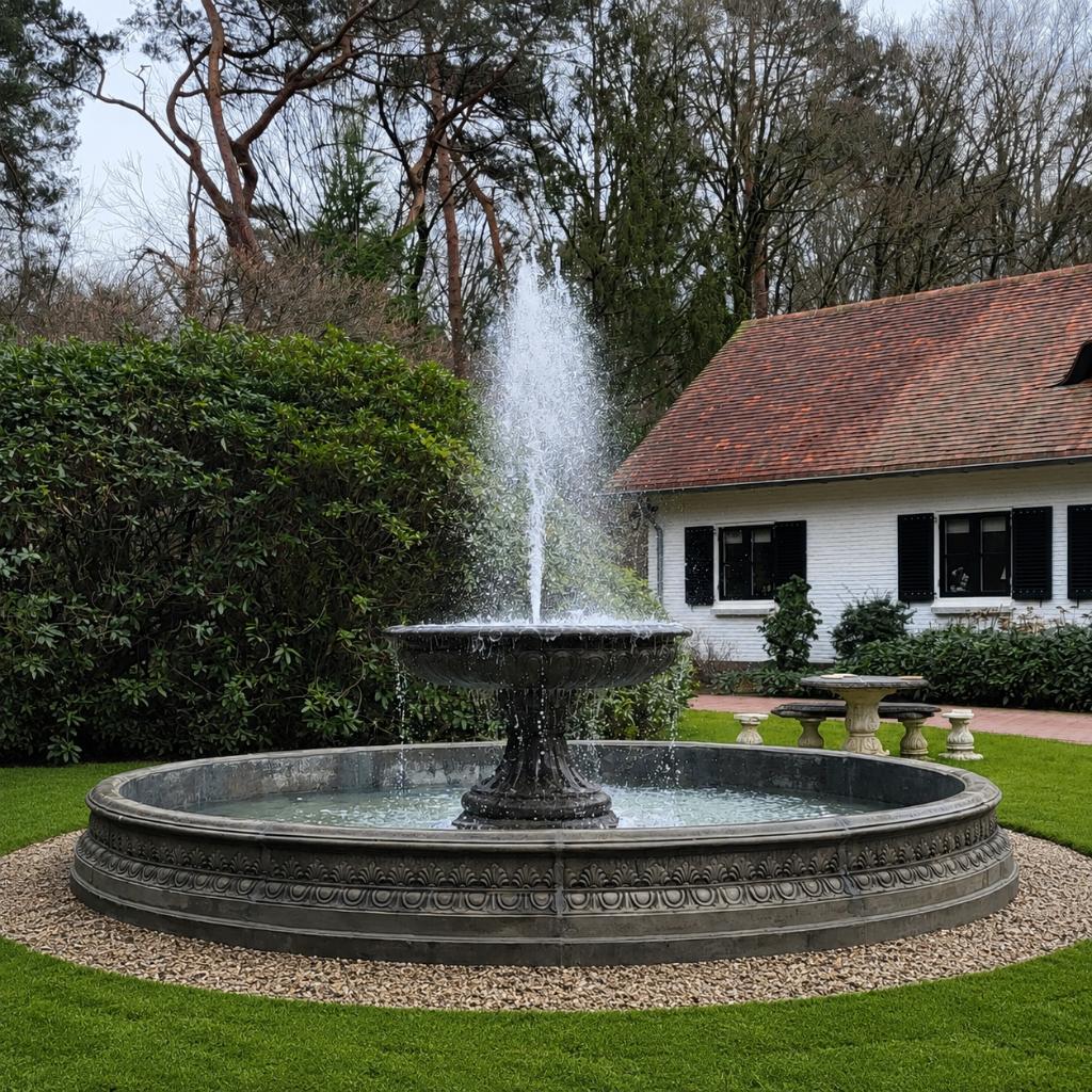 Grand rebord de fontaine avec jet d'eau, Jardin & Terrasse, Enlèvement, Neuf, Béton, Fontaine