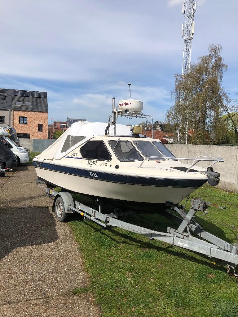 Beekman, Watersport en Boten, Vis- en Consoleboten, Ophalen, Gebruikt, 3 tot 6 meter, Buitenboordmotor