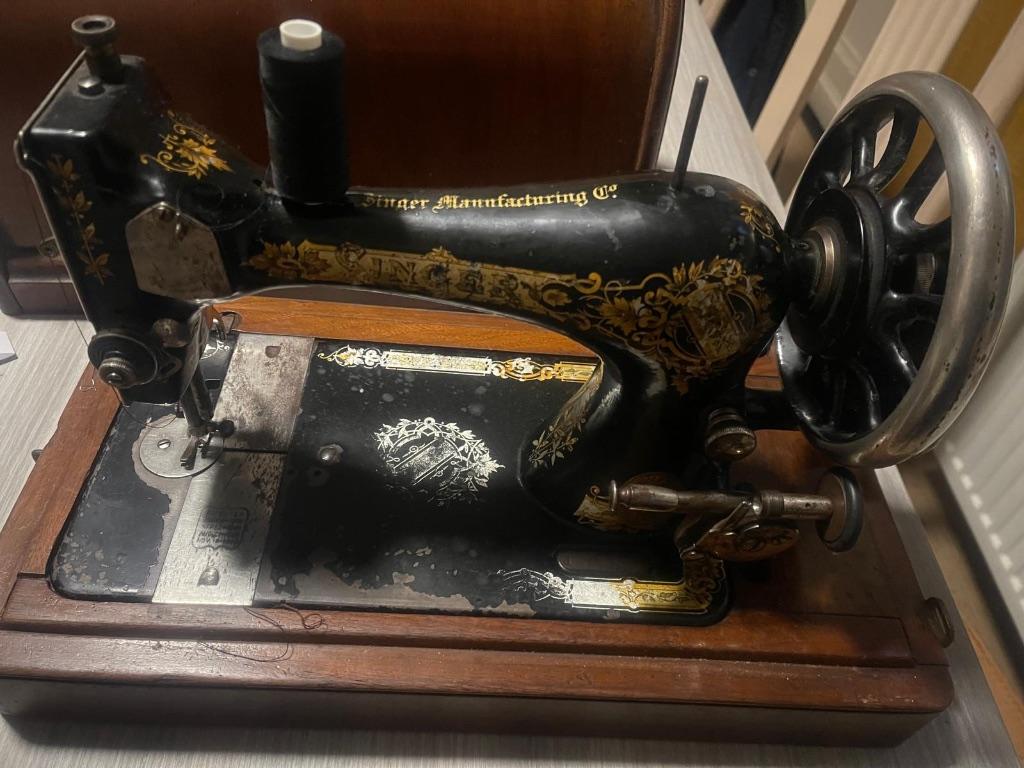 Singer antiek naaimachine Goede staat, Antiek en Kunst, Ophalen