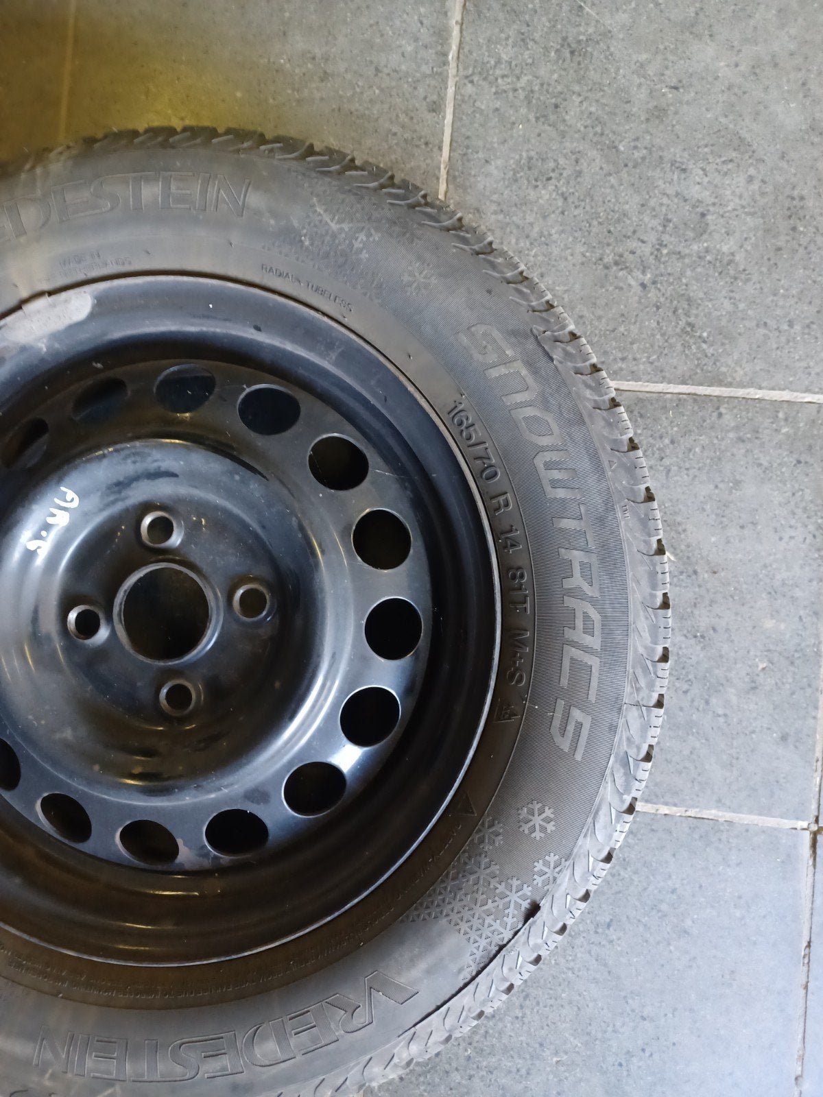 4 pneux neige 165/70R14 Vredestein., Enlèvement, Utilisé