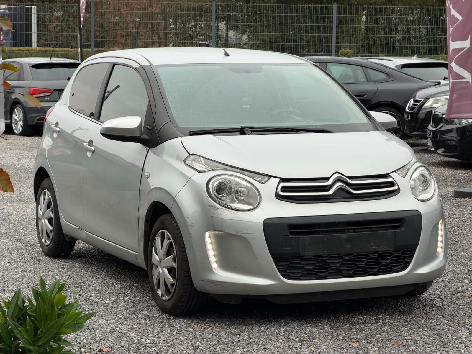 Citroen C1 2020  91.000km 1.0i. 53kw clim 5 portes, Argent ou Gris, Achat, 998 cm³, Euro 6
