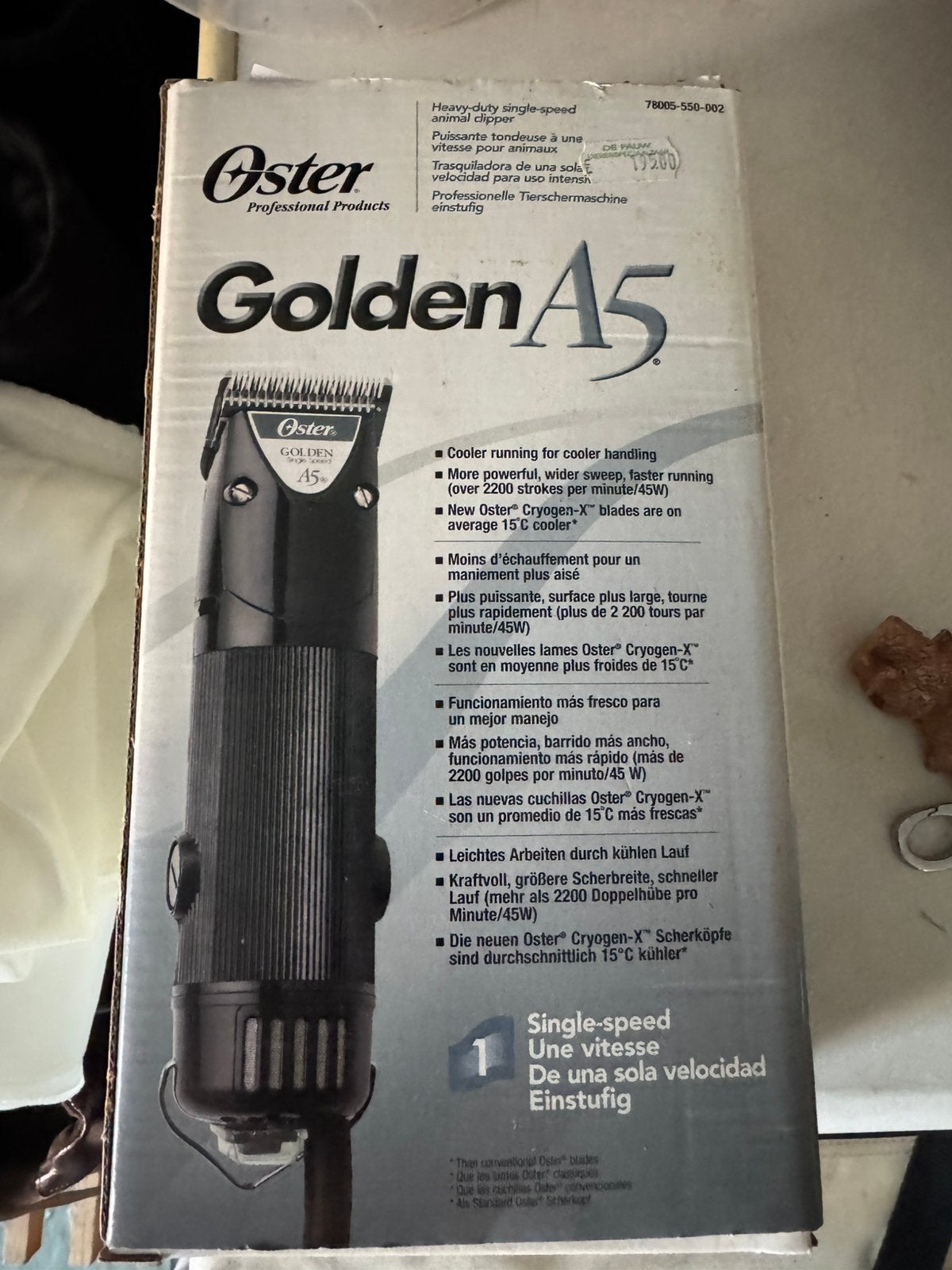 Tondeuse voor grote honden, Ophalen