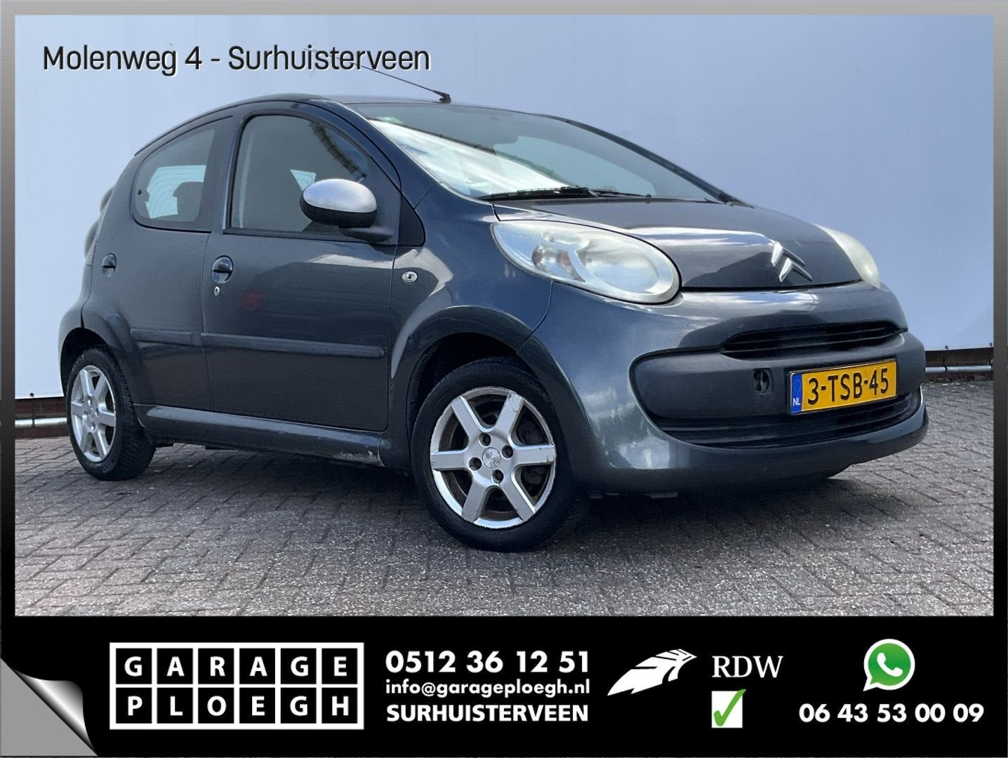 Citroen C1 1.0-12V Séduction 5-Deurs Elek.Pakket Toerentelle, Autos, Citroën, Argent ou Gris, Achat, Entreprise, C1